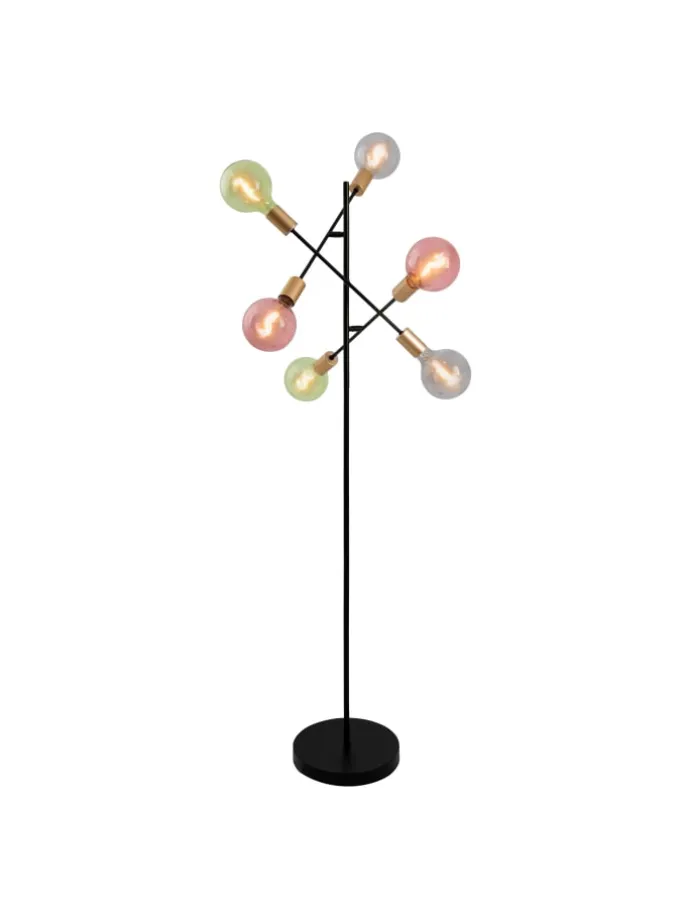 Stehleuchte "MODO" in schwarz - (L)49 cm x (B)49 cm x (H)150 cm