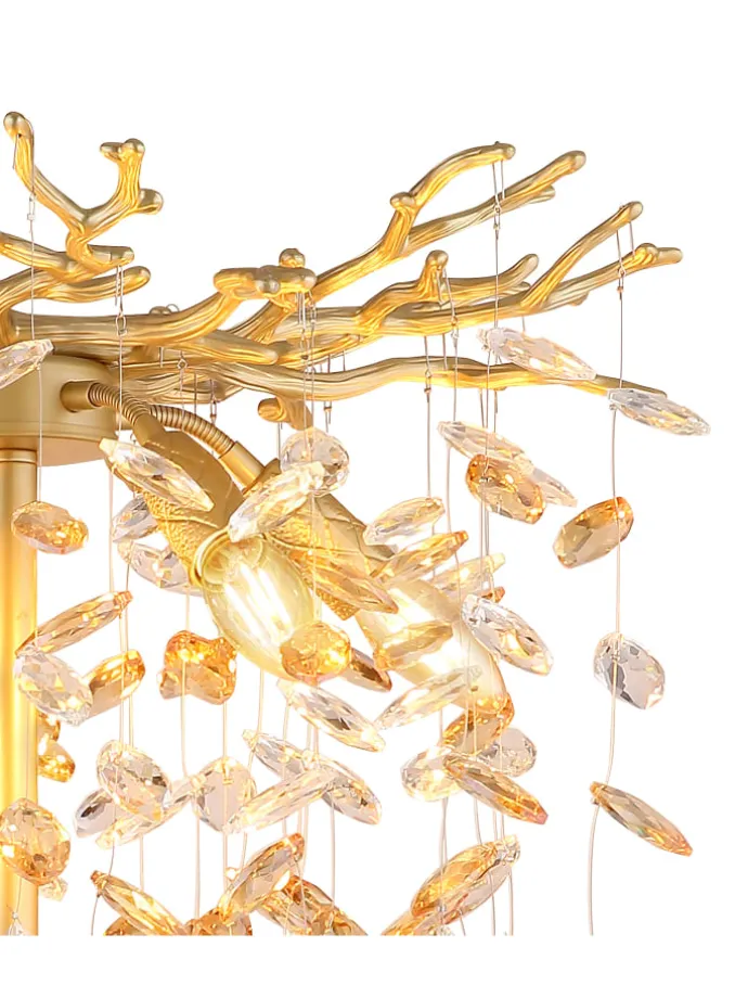 Stehleuchte "QUEENA" in gold