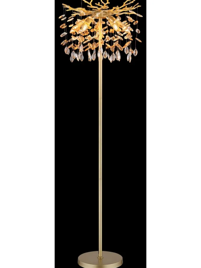 Stehleuchte "QUEENA" in gold