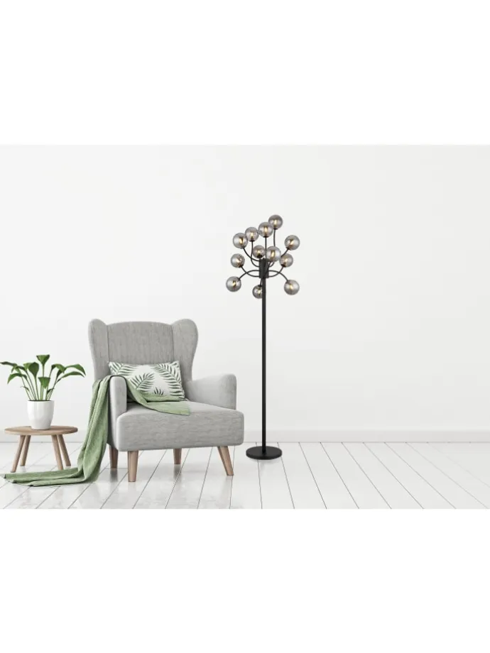 Stehleuchte "RIHA" in black