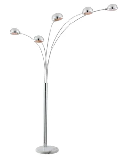 Stehleuchte "SEYMOUR" in silver