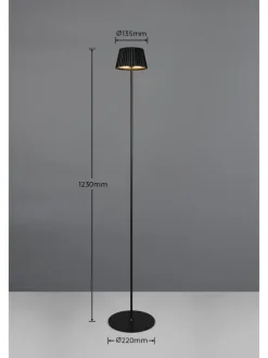 Stehleuchte SUAREZ in schwarz matt