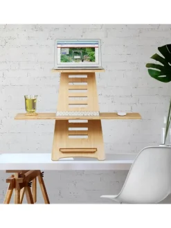 Stehpult Aufsatz in Natur - (B)80 x (H)77,5 x (T)57 cm