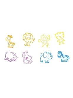 Stempel Wilde Tiere (8 Stempel) - 3 Jahren