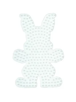 Stiftplatten-Set Ostern, weiß für Midi-Bügelperlen - ab 5 Jahren