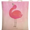 Stofftragetasche Flamingo Stolz ohne Spruch in Aquarell Pink
