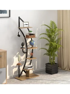 6-stufiger Pflanzenständer in Braun