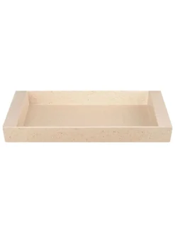 Tablett "Kankyo" in Beige - (L)46 x (B)30 cm