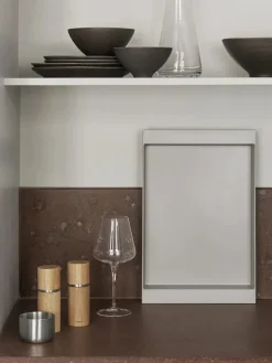 Tablett "Kankyo" in Hellgrau - (L)46 x (B)30 cm