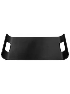 Tablett "Wilo" in Schwarz - (L)44 x (B)32 cm