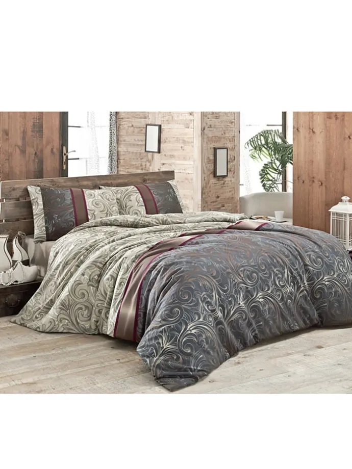 Tagesdecke "Hürrem" in Creme/ Braun/ Grau