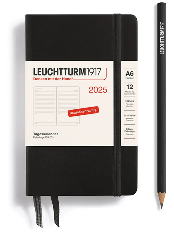 Tageskalender in Schwarz - A6