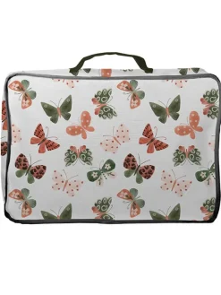 Tasche "Butterflies" in Weiß/ Bunt - (B)36 x (H)11 x (T)25 cm
