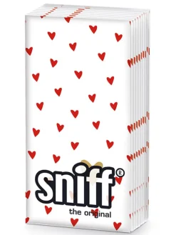 Taschentücher "Little Hearts" in Weiß