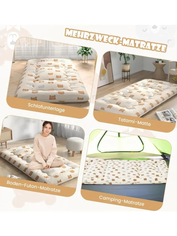 Tatami-Matte 90x200cm in Braun