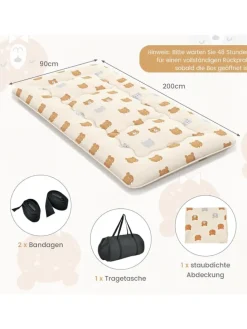 Tatami-Matte 90x200cm in Braun