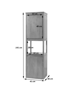 Teak-Hochschrank M71