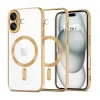 Tech Protect Hülle Gold mit Magnetring iPhone 16 in Gelb