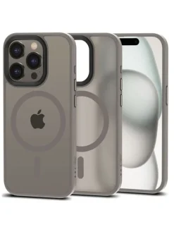 TechProtect MagMat Magnetisch Hülle für iPhone 15 Pro Max Titan matt in Titan