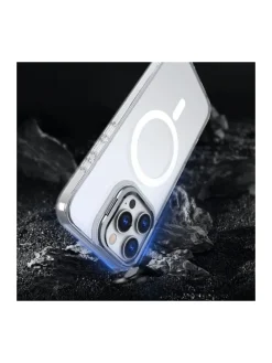 TechProtect MagStand magnetisch Hülle iPhone 16 Pro transparent in Transparent