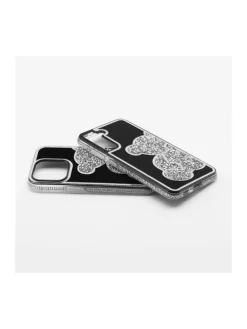 Teddy Bear Handyhülle kompatibel mit iPhone 16 Pro Max Silber in Silber