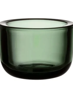 Teelichthalter "Valkea" in Grün - Ø 6 cm