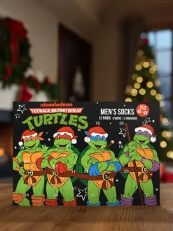 Teenage Mutant Ninja Turtles Socken Adventskalender 12 Paar Socken in Mehrfarbig