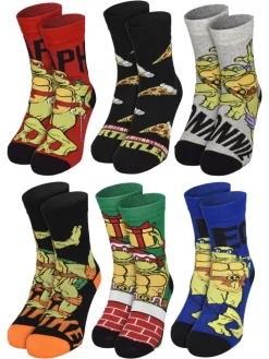 Teenage Mutant Ninja Turtles Socken Adventskalender 12 Paar Socken in Mehrfarbig