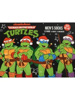 Teenage Mutant Ninja Turtles Socken Adventskalender 12 Paar Socken in Mehrfarbig