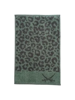 8-teilig Handtuch-Set LEO 100 % Baumwolle, Leo-Design in Lagune/Anthrazit