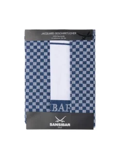 3-teiliges Set: Geschirrtuch Set in Blau