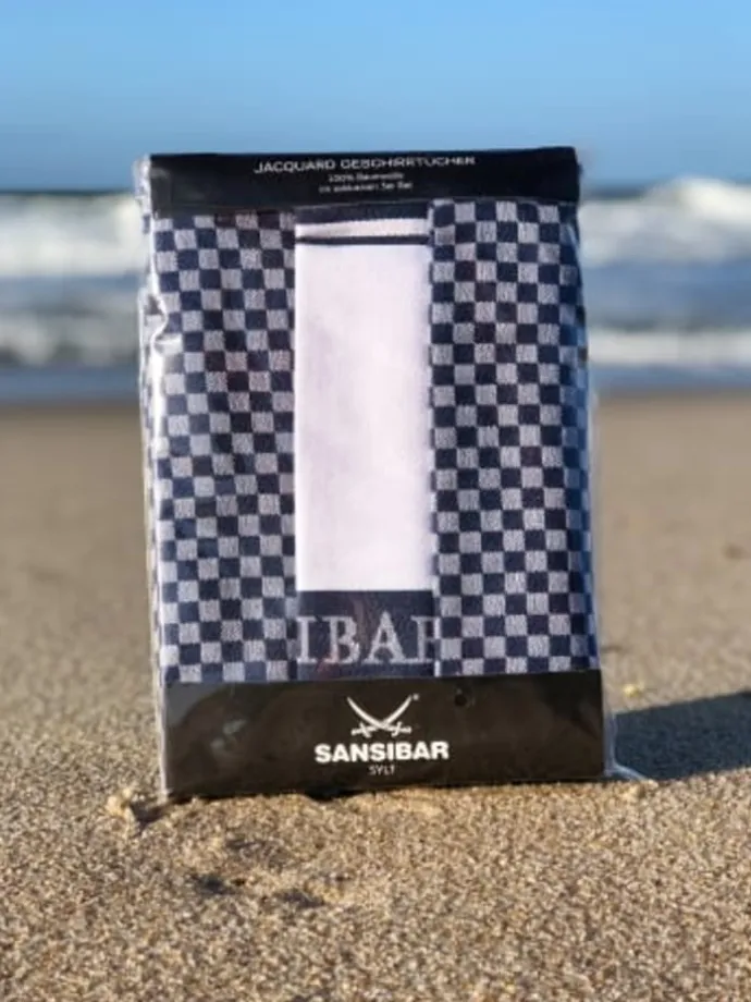 3-teiliges Set: Geschirrtuch Set in Blau