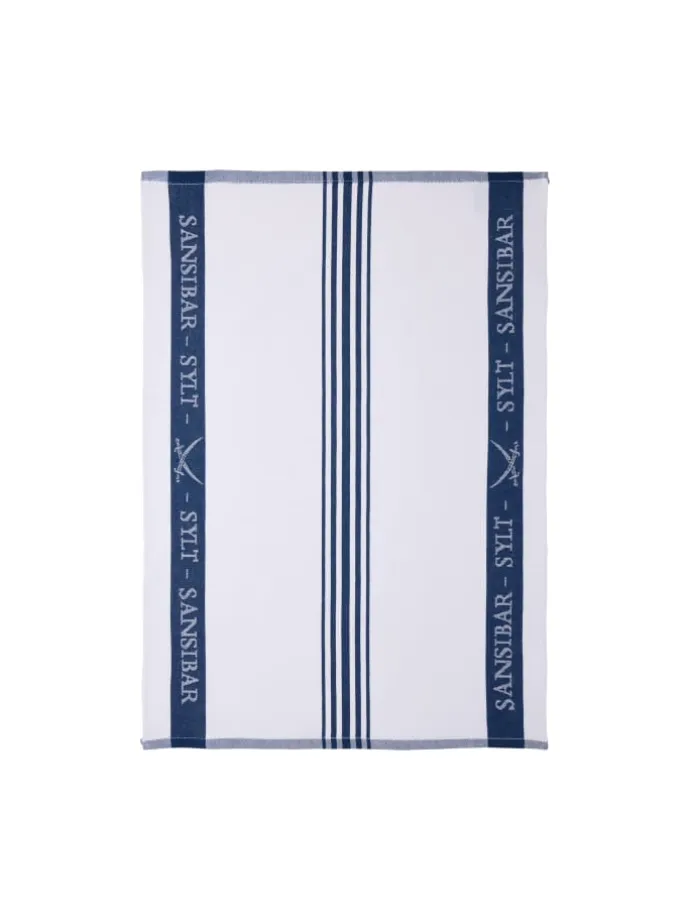 3-teiliges Set: Geschirrtuch Set in Blau