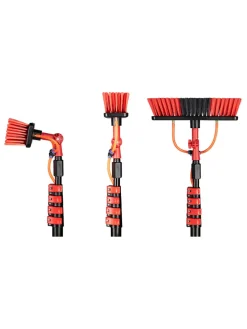 Teleskop-Reinigungsbürste in Schwarz - (L)7 m