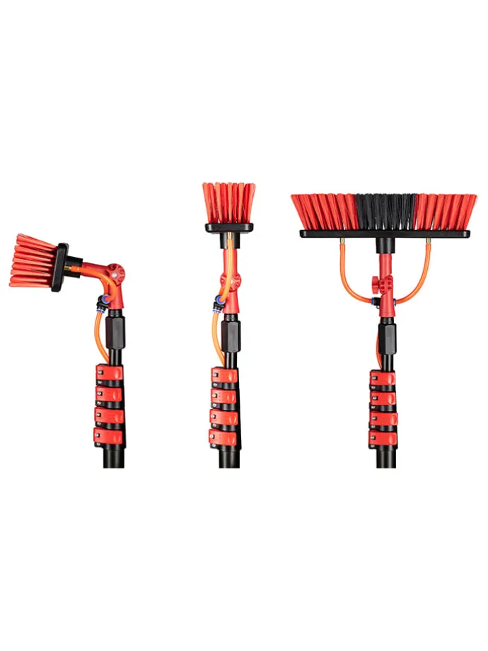 Teleskop-Reinigungsbürste in Schwarz - (L)7 m