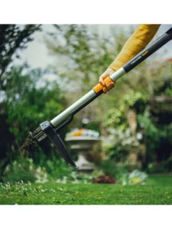 Teleskop-Unkrautstecher in Schwarz