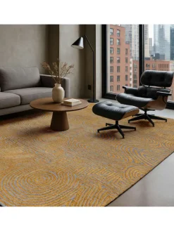 Teppich Gold Stone in gold