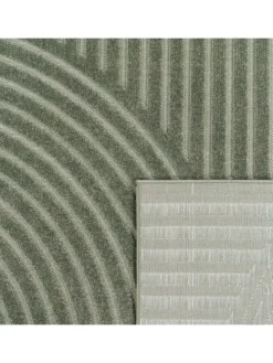 Teppich Kurzflor Struktur Wohnzimmer in Grün