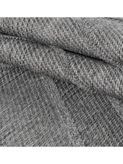 Teppich Outdoor Flachgewebe Boho-Muster Polypropylen Küche in Grau