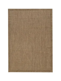 Teppich Outdoor Flachgewebe Uni-Farbe Polypropylen Balkon in Braun