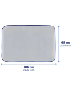 Thermal-Bügelmatte in Grau - (L)65 x (B)100 cm