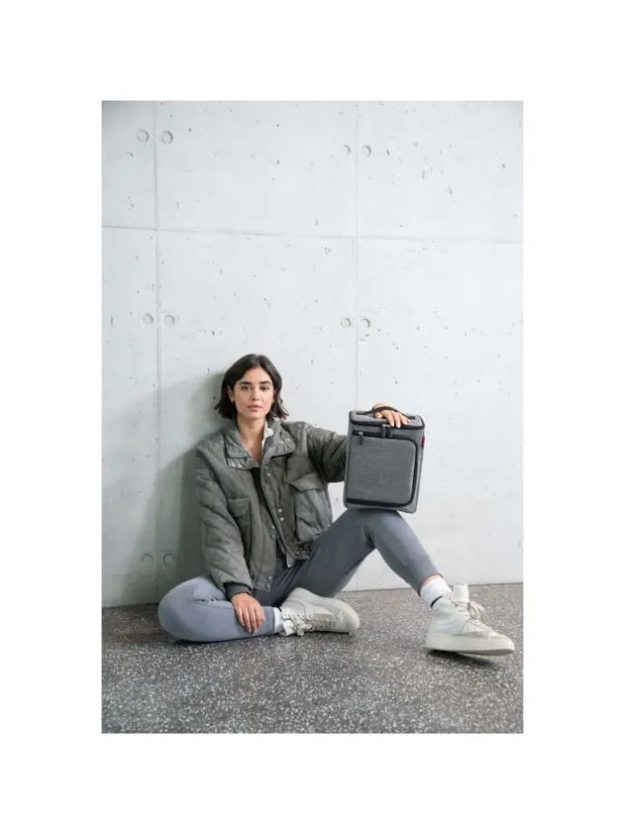 thermo coolerbox - Kühltasche 30 cm (twist powder blue) in twist silver