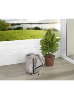 Thermo Pflanztopf-Sack in Beige - (H)40 x Ø 30 cm
