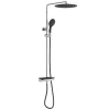 Thermostat Duschset GRANDE VITA in Chrom/Schwarz