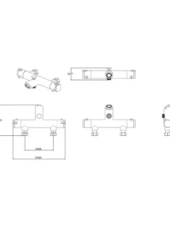 Thermostat-Wannenfüllarmatur 