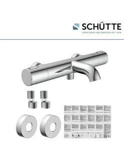 Thermostat-Wannenfüllarmatur ''Monza'' in Chrom