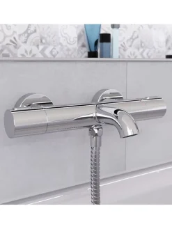 Thermostat-Wannenfüllarmatur ''Monza'' in Chrom