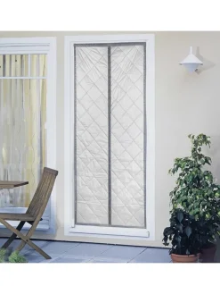 Thermo-Türvorhang in Grau - (L)200 x (B)80 cm