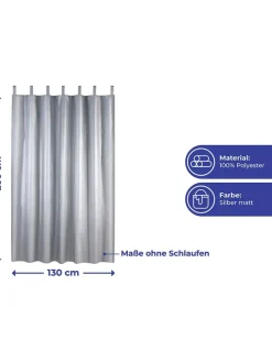 Thermovorhang in Silber - (L)200 x (B)130 cm