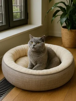 Tierbett ''Bunny'' in Beige/ Creme